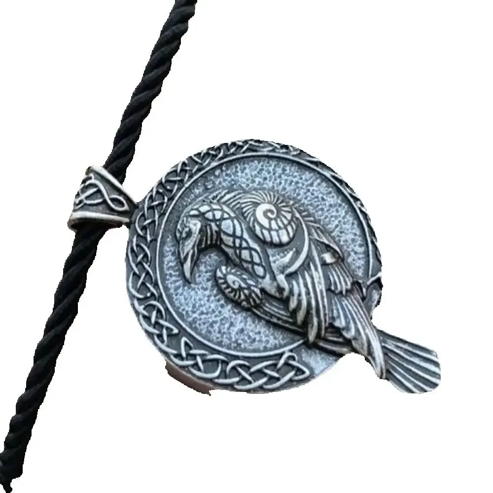 1pc Europe and the United States New Talisman Crow Men's Pendant Necklace Trend Personality Fashion Punk Men's Necklace Jewelry