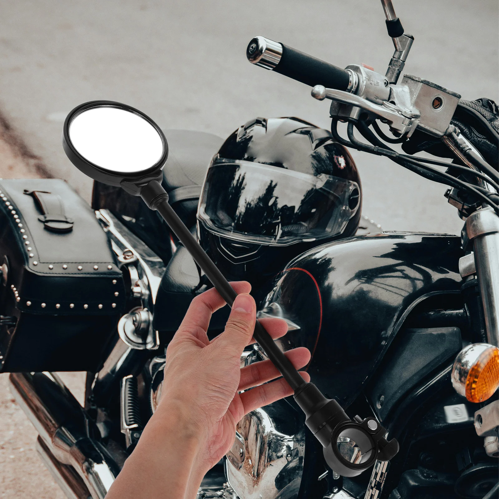 

1Pair Handlebar Rearview Mirrors Convex Rotatable Universal Bike Bicycle Motorcycle Electric Scooter Ebike Accessories