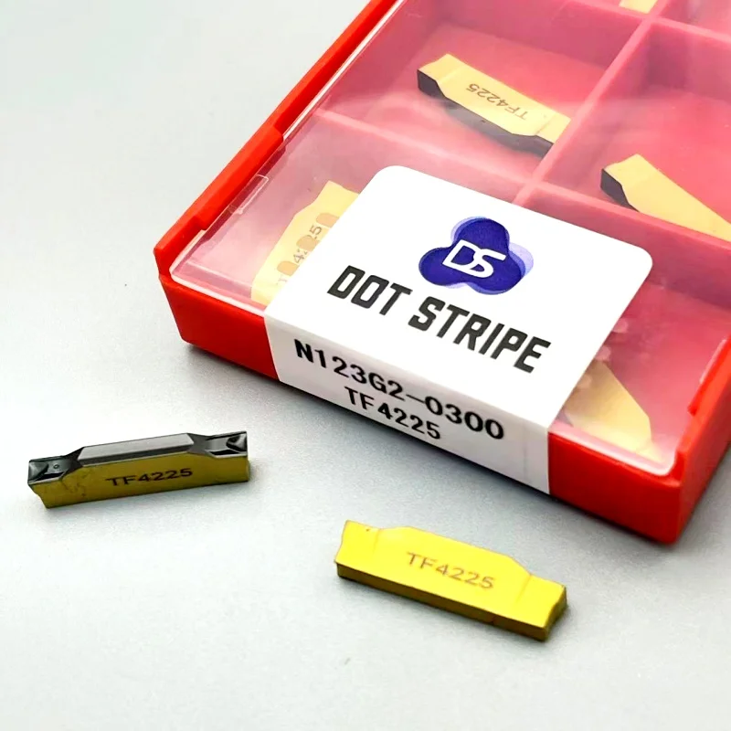 Hoja de corte ranurada N123G2 0300 003 CR1125/TF4225, herramienta de torno CNC, herramientas de torneado de Metal, herramienta de corte de carburo de tungsteno N123G2