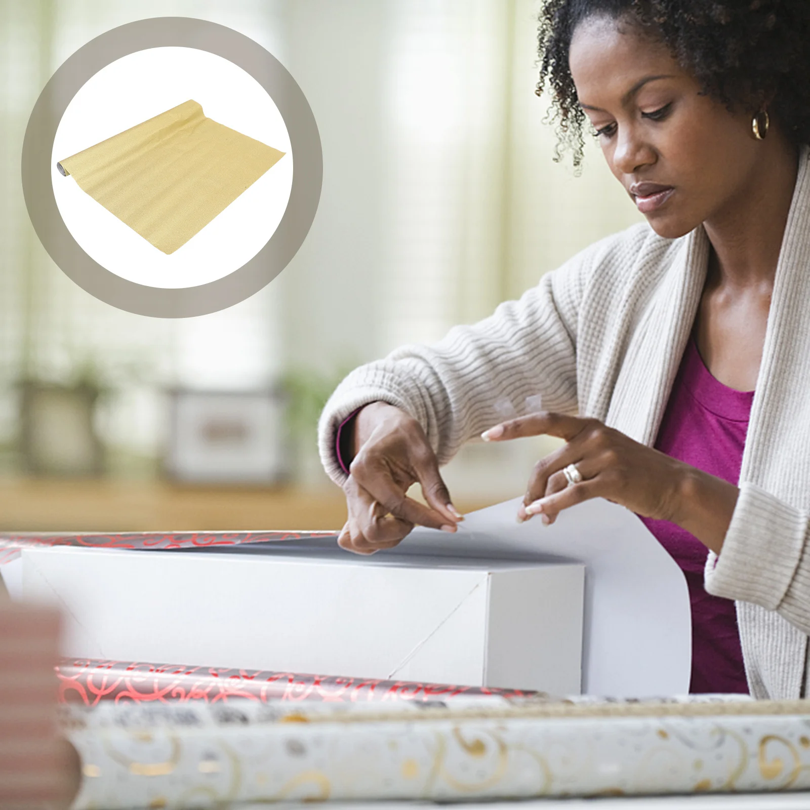 

2 Sheets Glitter Wrapping Paper Paper Sheets Thick Durable Gift Wrap for Birthday Party Gift Wrapping Supplies