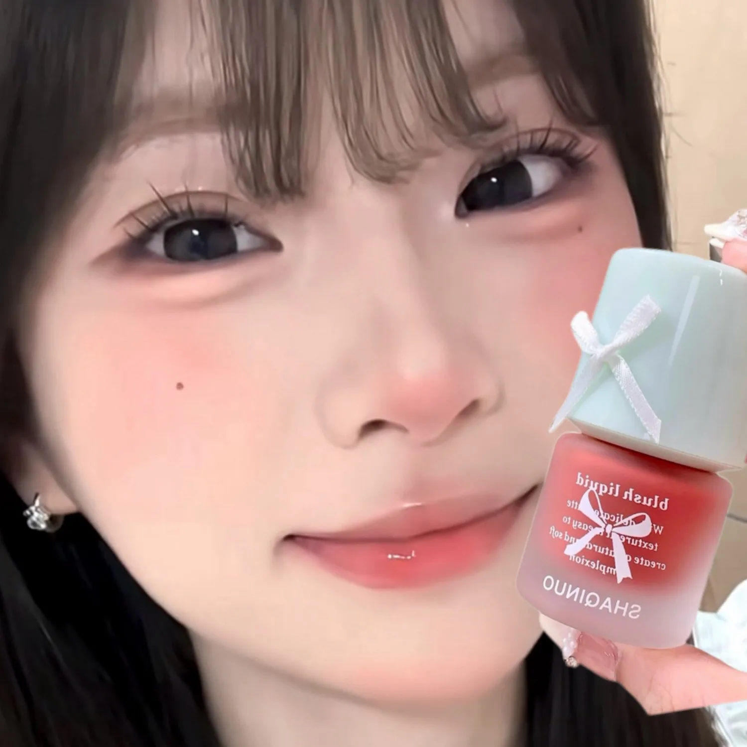 Mist Light Powder Blusher Liquid Natural Matte Rouge Brightening Low Saturation Daily Facial Liquid Blush Cheek Korean Makeup