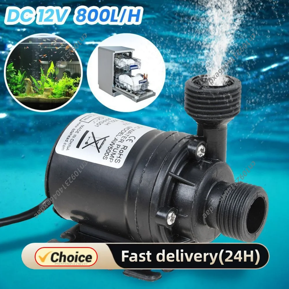 Garden High Pump DC 12V Submersible Pump IP68 Waterproof High Water Pump Low Noise High Performance Lift 5M