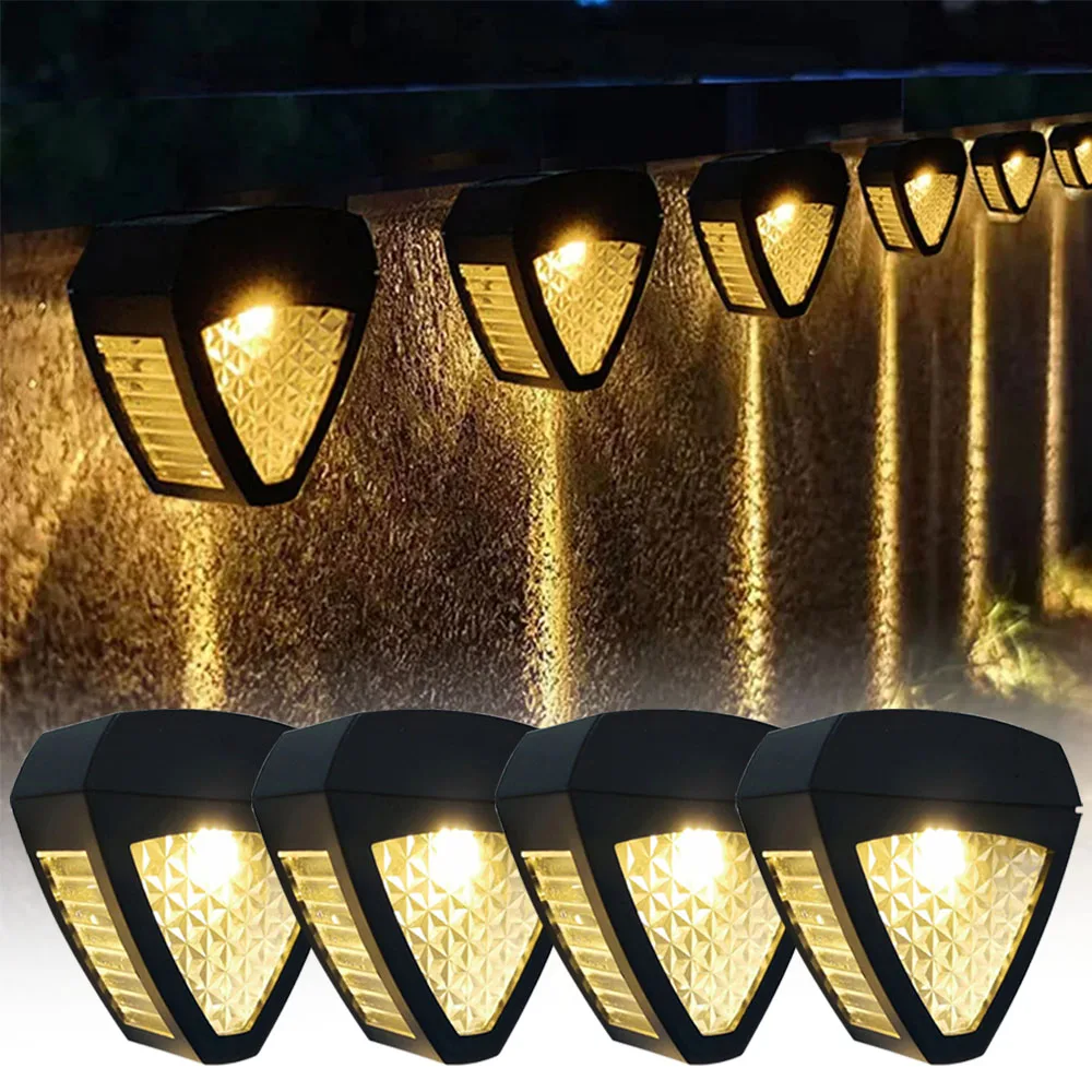 

LED Solar Light Outdoor Waterproof Wall Lamp Garden Washing Wall Lighting Solar Power Fence Terrace Staircase Solar Sconce Lamp