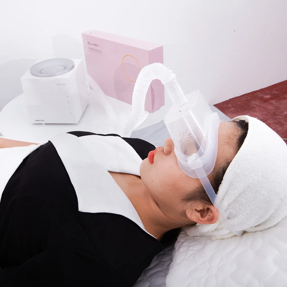 Vente chaude détendre vos yeux équipement de Spa oculaire à vapeur pour le soulagement du syndrome oculaire sec soulagement de la Fatigue et du Massage