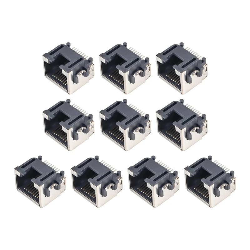 Metal Shell 8P8C RJ45 Ethernet Jacks SMTs Type for Routers Switching Applications R9CB