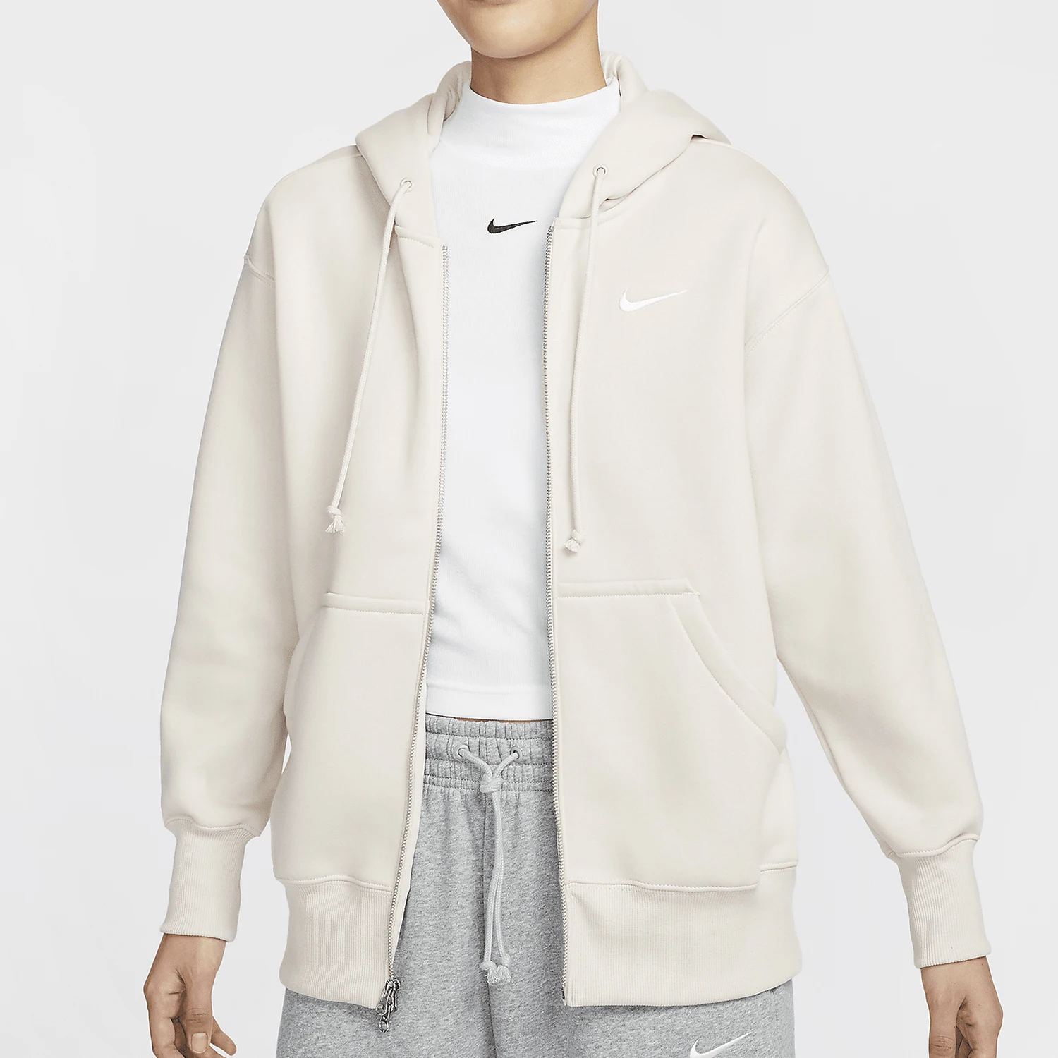 

Nike genuine new women's fleece outdoor hooded simple warm jacket DQ5759-104