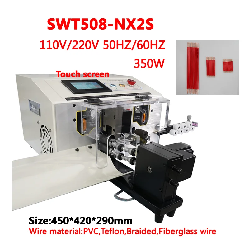 SWT508 NX2S Double Wire Peeling Stripping And Twisting Machine Compatible With Single Wire 4MM2 Or Double Wires 4MM2 220V