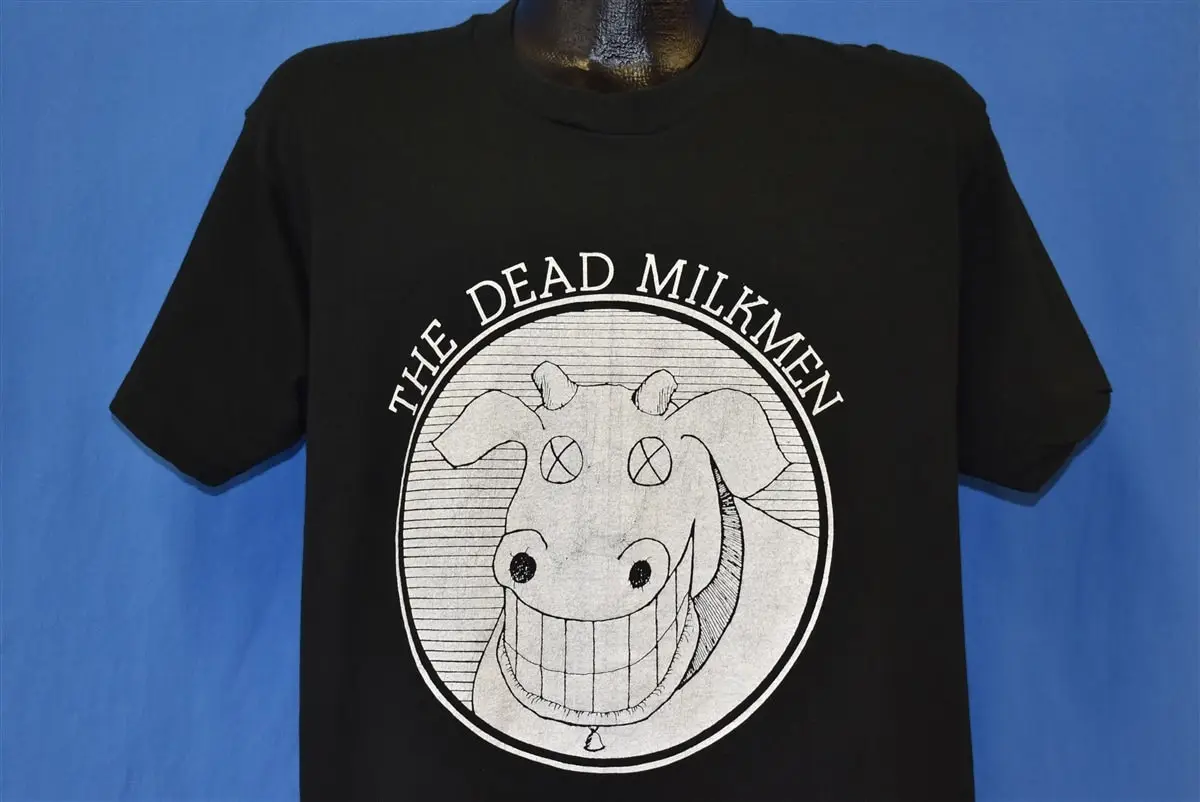 80s Dead Milkmen Cow Logo Philly Punk Rock Band T-shirt Large