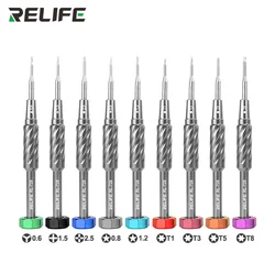 RELIFE RL-728A RL-728B 2D Sturdy Repair Screwdriver Set for Mobile Phone and Laptop  Strong Magnetic Bolt Driver Tools