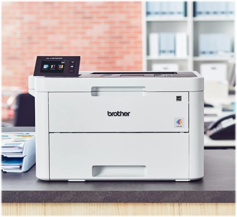 

HL-L3270CDW Компактный беспроводной цифровой цветной принтер с NFC, мобильным устройством и дуплексной печатью — идеально подходит для дома