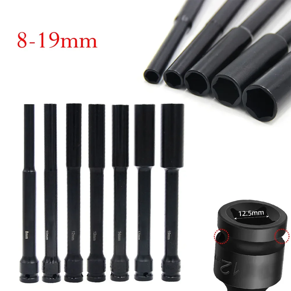 

1pc 200mm Extended 1/2inch Drive Socket Head Wrench Hex Adapter Spanner Converter For AC Electric Wrench Pneumatic Air Tool