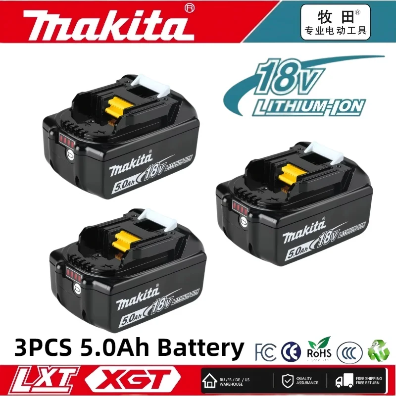 

GenuineMakita 18V tool⚠battery can replaceBL1850B BL1860B LXT400with charger+Makita DDF487DTW700 DTW285 DGA404