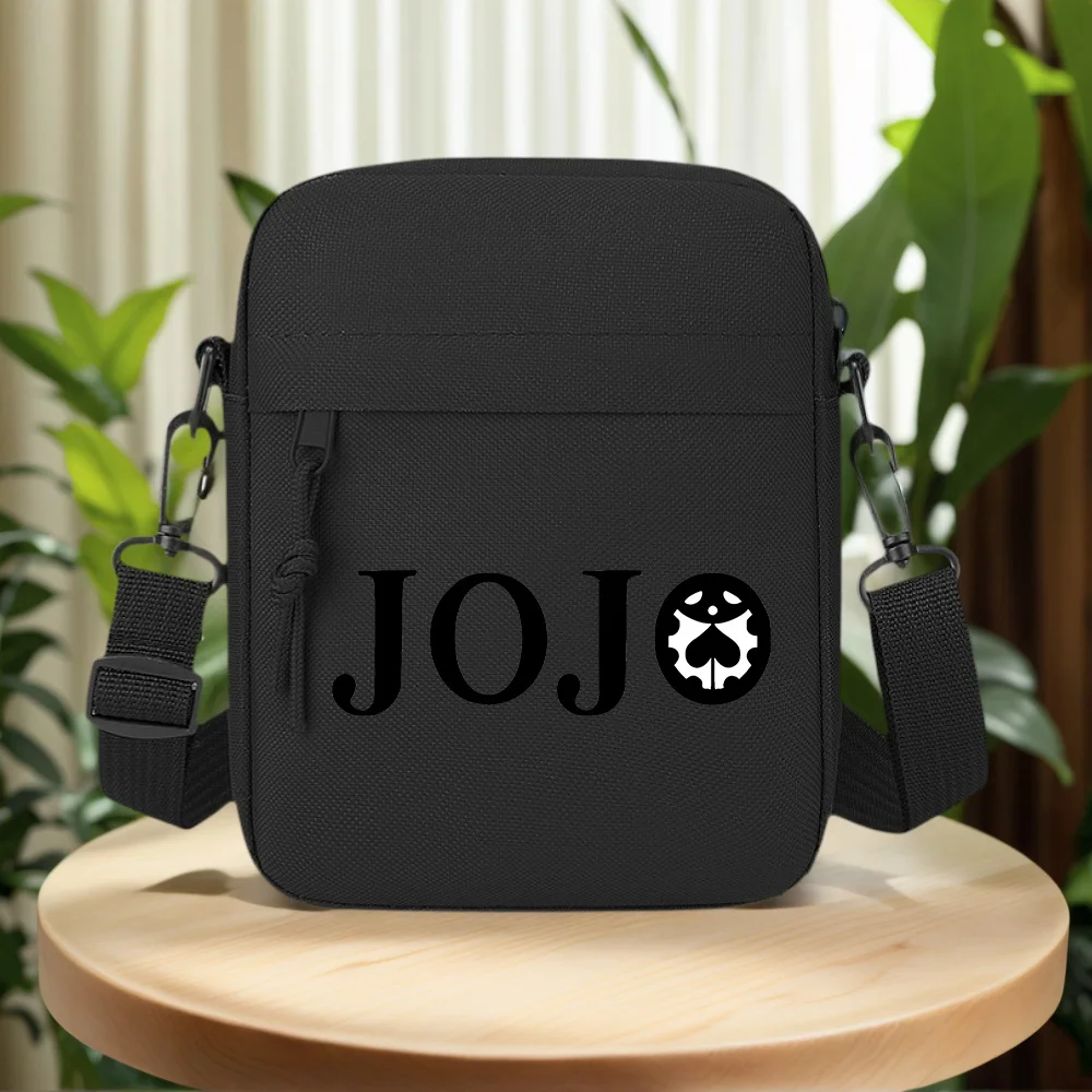 JOJO gear heart shape  Men Crossbody Bag Single Shoulder Women Cartoon Anime Film Printing Design Unisex