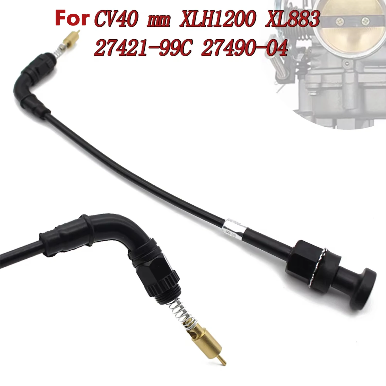 

For CV40 Sportster 883 1200 XL883 XLH1200 27421-99C 27490 04 Motorcycle Carburetor Choke Cable Wire Harness