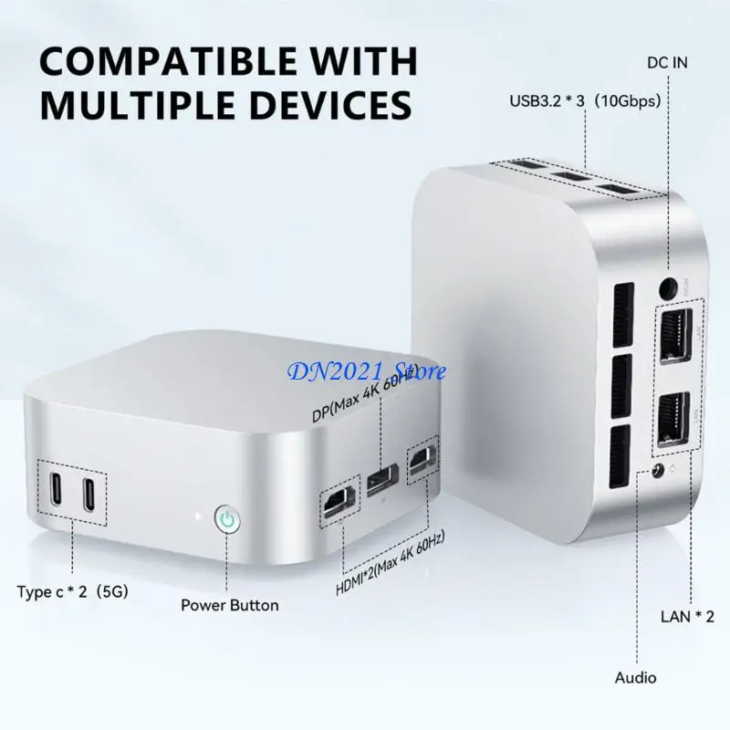 F3KE SILENT Mini PC N150 12 RAMS 256 SSDS DUE GIFERA 4K HDTV/DP GIGABIT