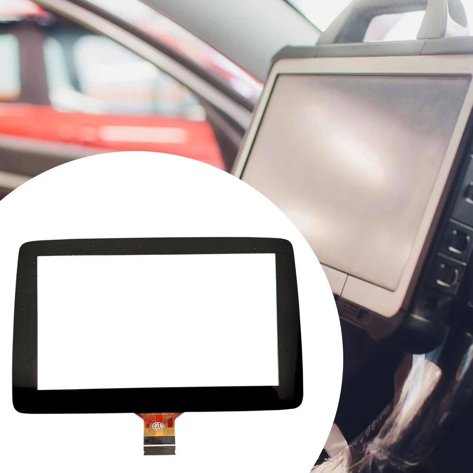 

7" Car Touch Screen Simple Installation Repair Parts Professional Black Bhp1611J0D Accessories Compatible for Mazda 3 14-16
