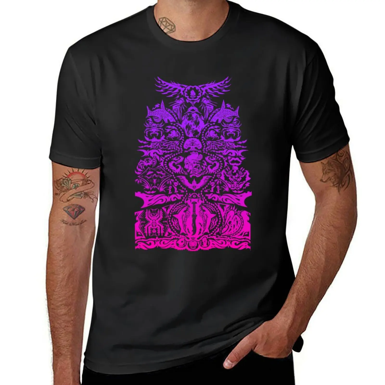 Warrior Tatau (Blood Dragon Version) T-Shirt plain customs design your own vintage clothes tshirts for men