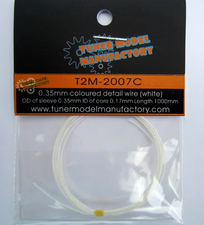 T2M 0.35mm Core Ultra-fine Wire (White) 2007C Modifying and Assembling Model Accessories