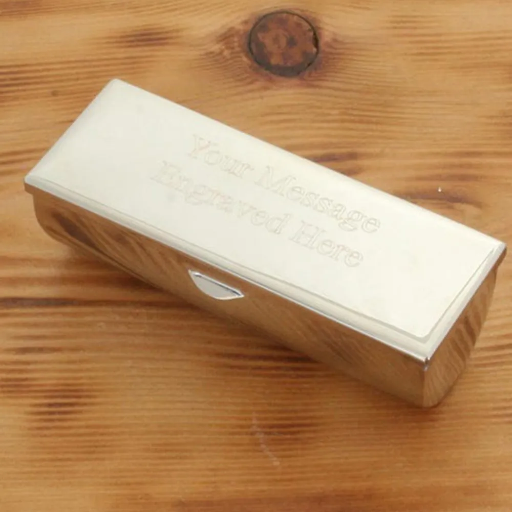 

Custom Personalized Engraved Logo Lipstick Holder Customized Vintage Personalizados Name Metal Lipstick Holder Birthday Gift