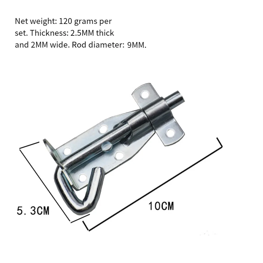 مسامير أبواب مطلية بالكهرباء شديدة التحمل للبوابات الخشبية، لمسة نهائية مجلفنة مقاومة للصدأ مع مجموعة تركيب كاملة #1