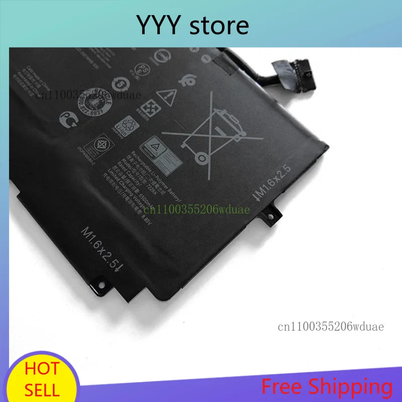 العلامة التجارية الجديدة حقيقية 722KK 7.6V 52Wh بطارية الكمبيوتر المحمول لديل XPS 13 9300 2020 i5 FHD XPS 13 9310 WN0N0 2XXFW
