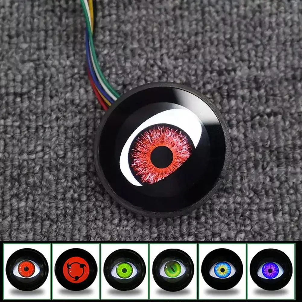 12V Remote Control Eyes Dynamic Devil Eyes LED Car Lights 2 Inch Retrofit Kits Headlight Assembly Auto Accessories Bi Led Lenses