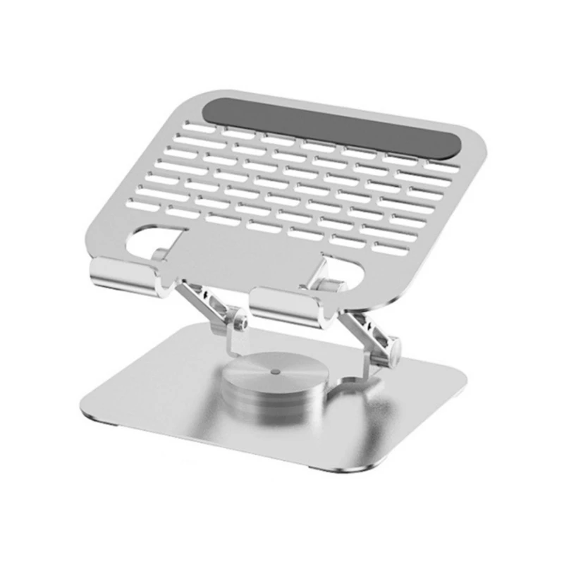 

5asd Adjustable Laptop Stand with 360 Degree Rotatable Base Foldable Laptop Holder for Desk Ergonomic Computer Notebook
