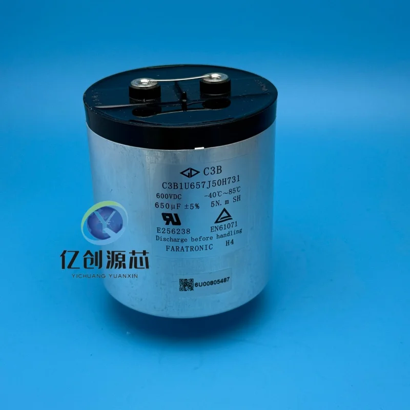 

Новый пленочный конденсатор 600v650uf в наличии 86x95MM C3B1U657J50H731