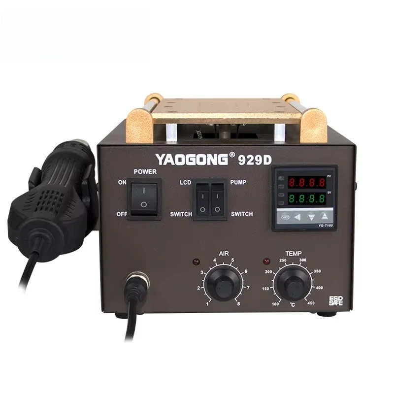 939D 9 Inch Digital Smart Thermostat LCD Screen Separator Machine Mobile Phone Repair Tool Hot Air Gun Soldering Station