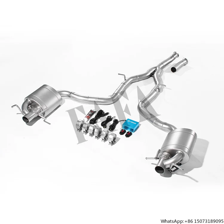 

Высокопроизводительная выхлопная система Cat-Back для Mercedes-Benz E200 W212: средняя и задняя секции, выхлопная труба с клапаном, глушитель