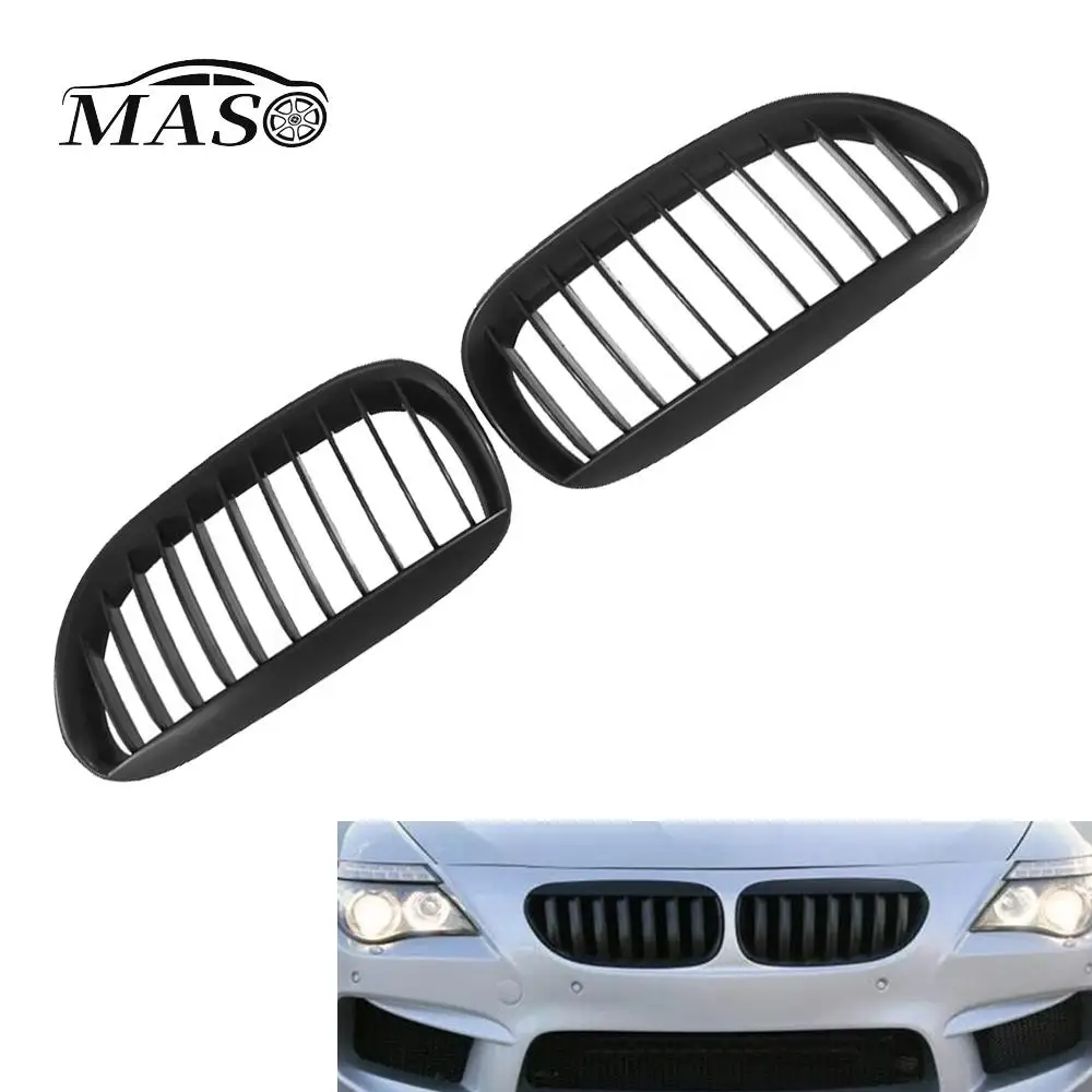 Car Front Bumper Kidney Grill for BMW E63 E64 6 Series 650i M6 2004-2010 Car Styling Racing Grilles Replacement Part