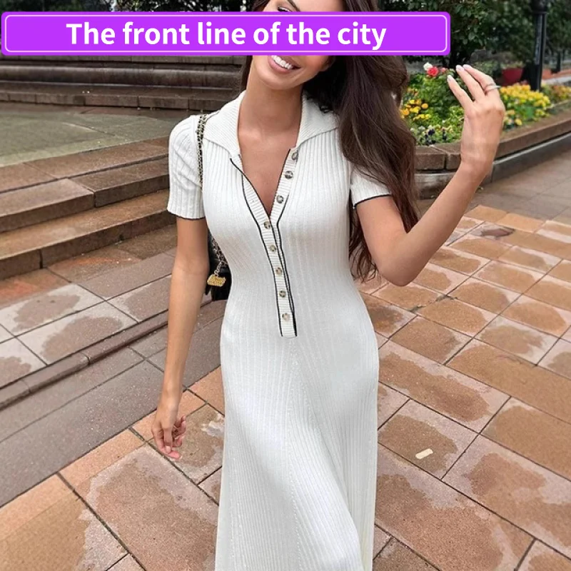 

Сексуальное женское платье с глубоким V-образным вырезом, рюшами и разрезом, приталенное, с завышенной талией, в стиле колор-блок, из полиэстеровой смеси, с коротким рукавом, длинное, модное, весеннее