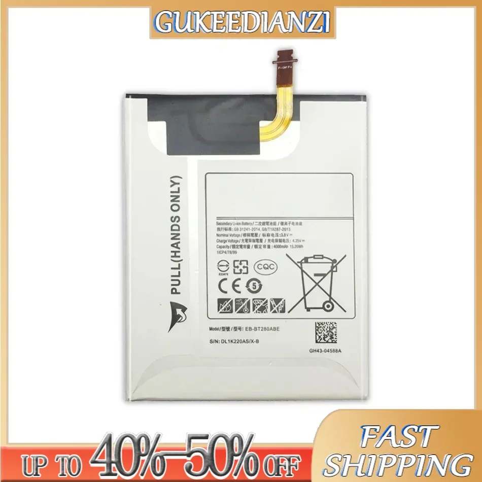 Tablet Battery For Samsung Galaxy Tab A 7.0 T280 T285 EB-BT280ABE 4000mAh