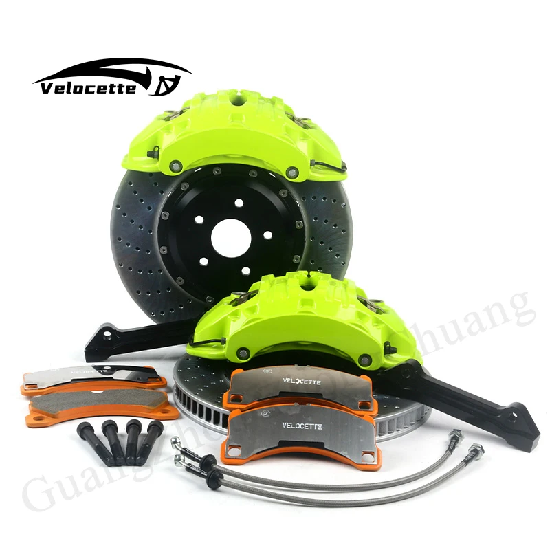 تخصيص 19Z عالية الأداء 6-Pot 6-Piston الفرامل الفرجار العالمي الكبير الكبح عدة العجلات الأمامية الألومنيوم لبورشه كايين