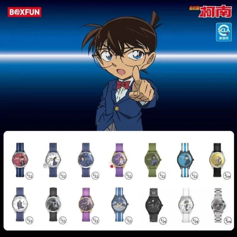 100% Genuine Maihe Detective Conan Blind Box Wrist Watch Anime Figure Student Watch Birthday Children'S Day Gift For Kid