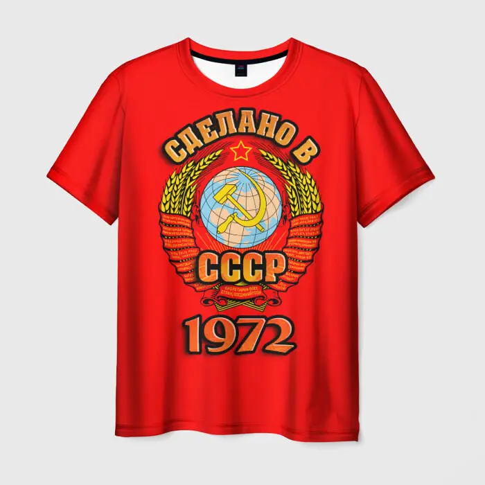 Summer Vintage CCCP Russian T-Shirts 3D Print Men Short Sleeve T Shirt Oversized Harajuku Y2k Top USSR Soviet Tees Man Clothing
