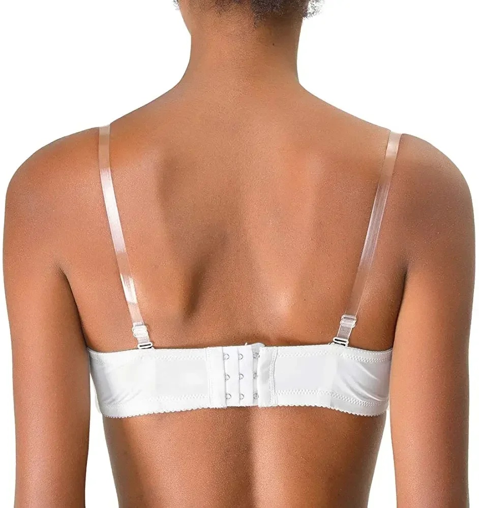Klare BH-Träger transparent unsichtbar abnehmbar verstellbarer Schulter gurt Frauen elastischen BH Gürtel Unterwäsche Zubehör