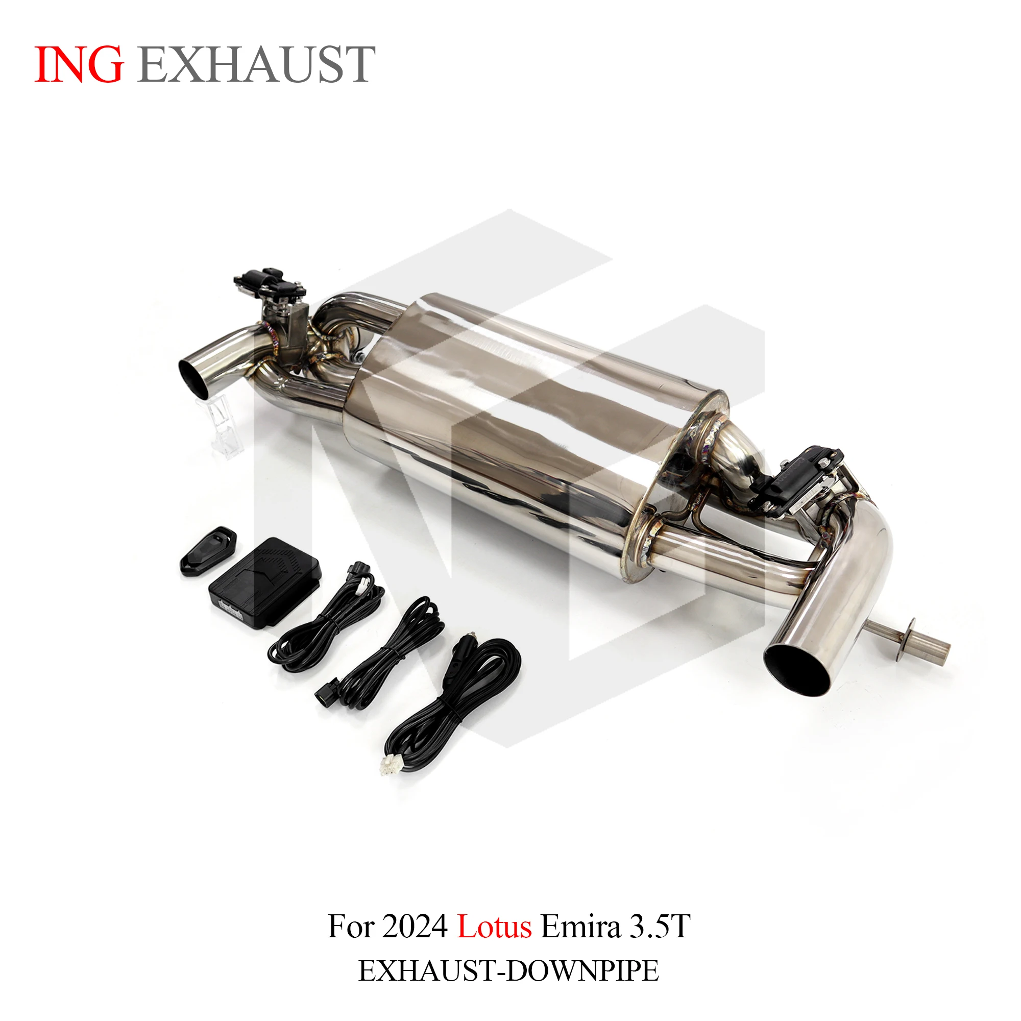 

ING Exhaust System Muffler SS304 Catback for 2024 Lotus Emira 3.5T Electronic Remote Vaccum Valve Switch Car Accessories