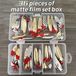 1set Artificial Bait For Bass Pike Crank Mixed Fishing Lure Set Minnow Spoon Lure Soft Lure Fishing Accessory In Box