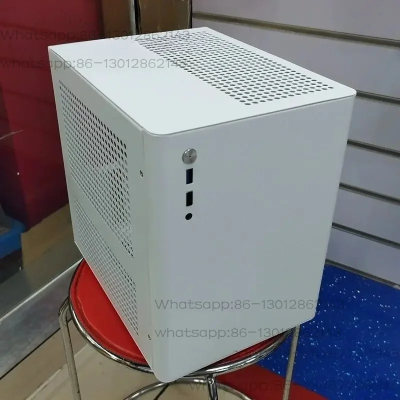 2025 New Liren Aluminum Alloy All-aluminum MINI Mini Computer Small Chassis White