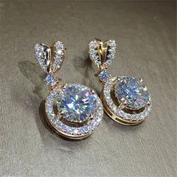 Real 14K Gold Jewelry Earring Women Fine Aros Mujer Oreja Pink Earrings for Women Orecchini 14 K rose Gold Bizuteria Jewelry