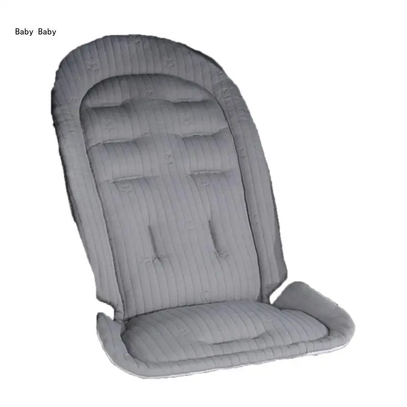 Baby Carrying Pram Liner Cover with Thick Paddings Universal Not Slip Comfortable Seats Insert Cotton Designsc Liner Q81A