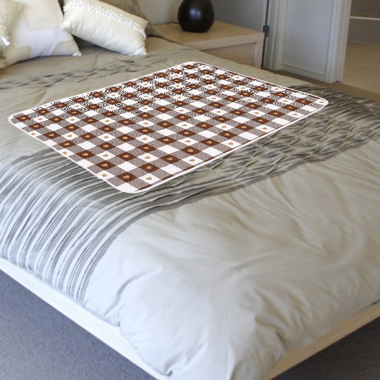Washable Cotton Adult Changing Pad Underpad Reusable Urine Proof Mattress Protector Incontinence Menstruation Bed Pad