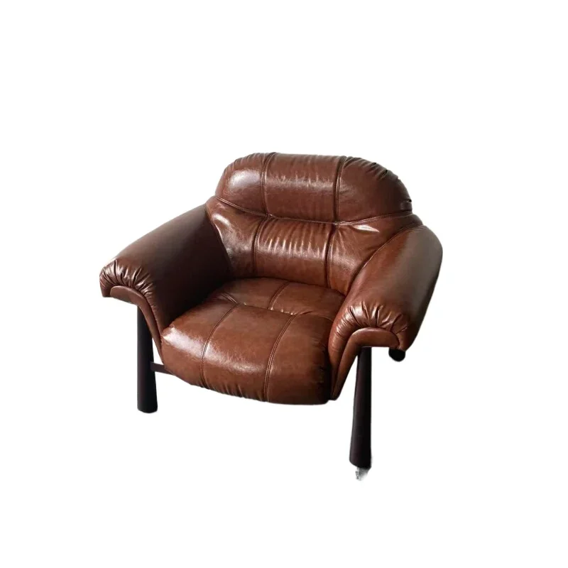 

Medieval Italian retro Bauhaus recliner living room balcony designer leisure