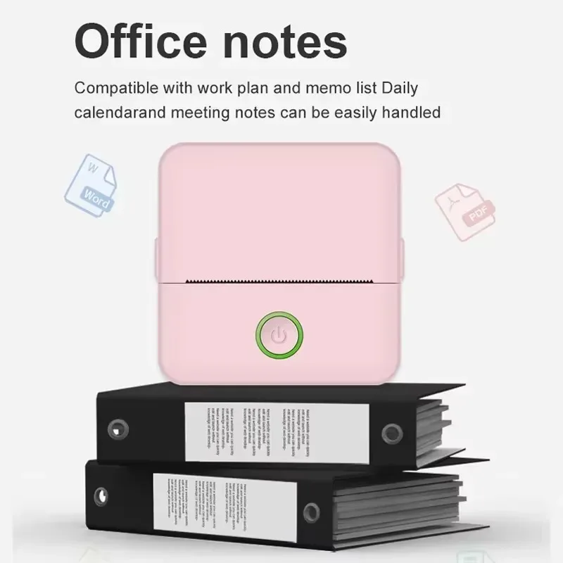 Portable Mini Thermal Printer Wireless Bluetooth 4.0 200dpi Photo Label Memo List Printing with USB Cable Imprimante Portable