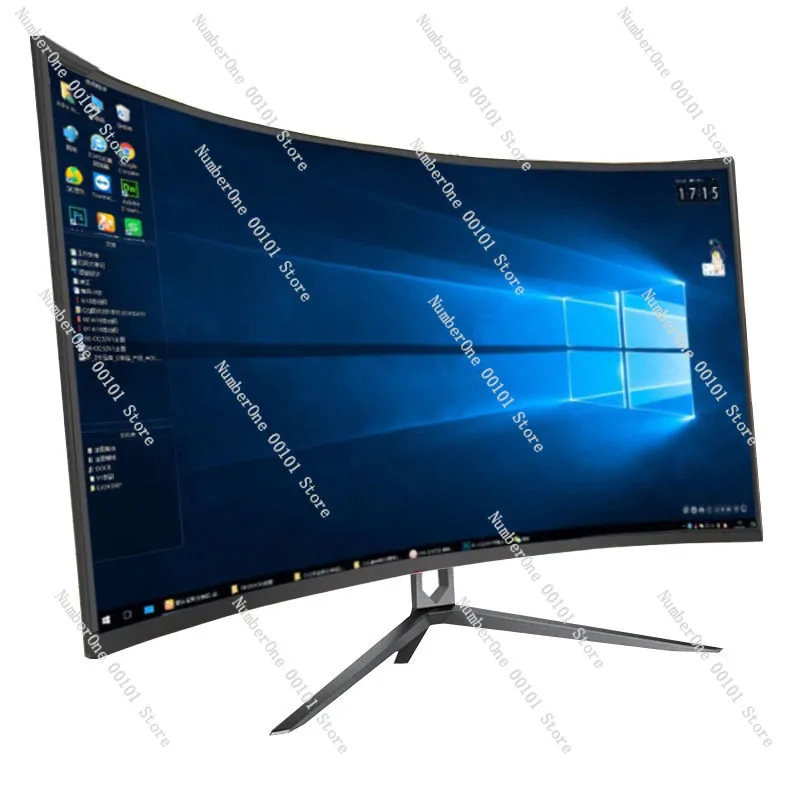 27 Inch 2K Curved Gaming Monitor Office Computer Display Frameless LCD Screen High Definition Desktop Monitor
