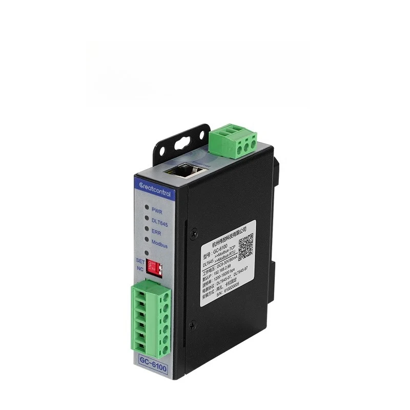 Conversor de protocolo DLT645 Ethernet Modbus TCP Dispositivo de leitura de medidor centralizado de protocolo DL GC-6100 USB para RS485