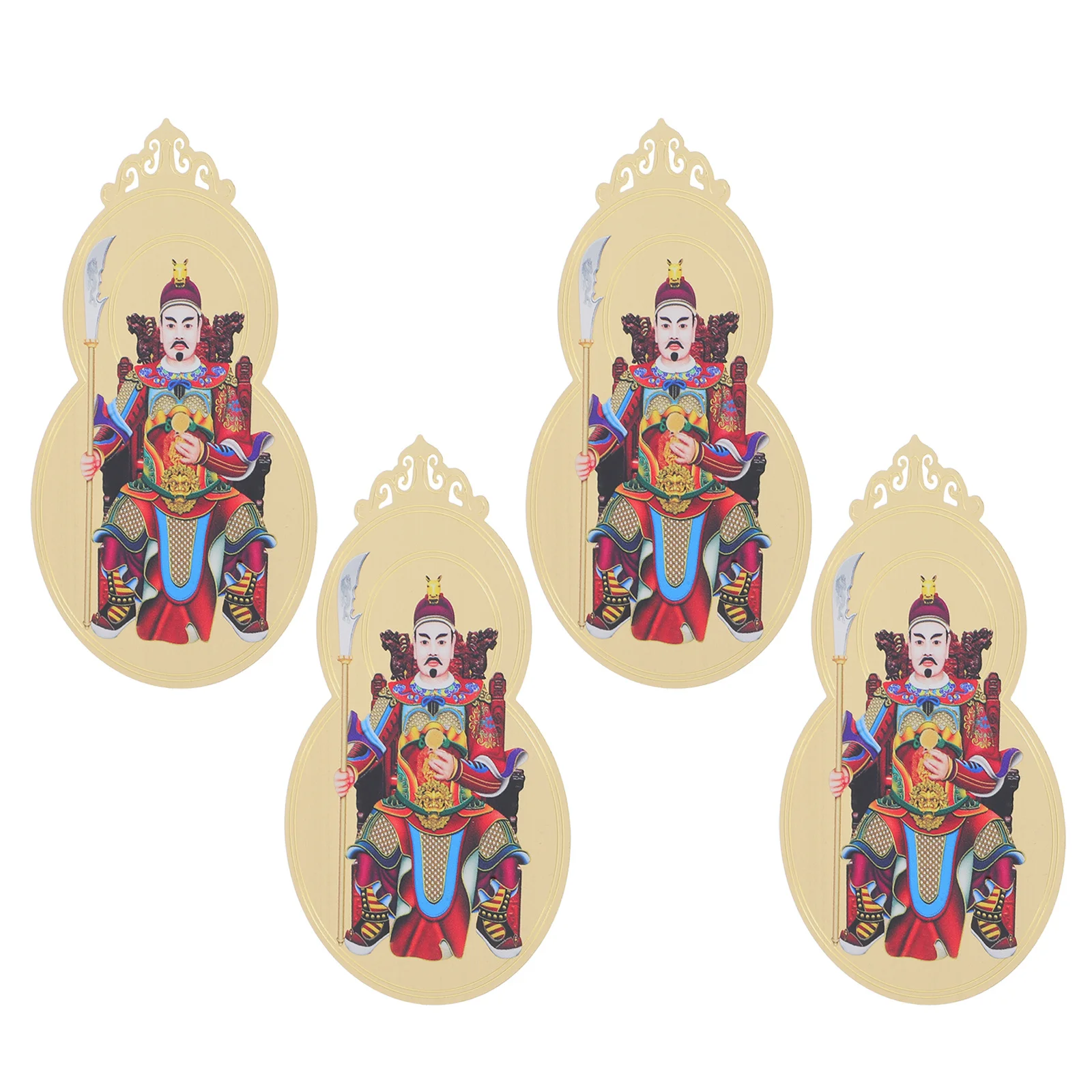 

4pcs 2026 Tai Sui Card Chinese New Year Blessing Amulet For Good Luck Protection Lucky Charm Feng Shui Wealth Symbol Home Office