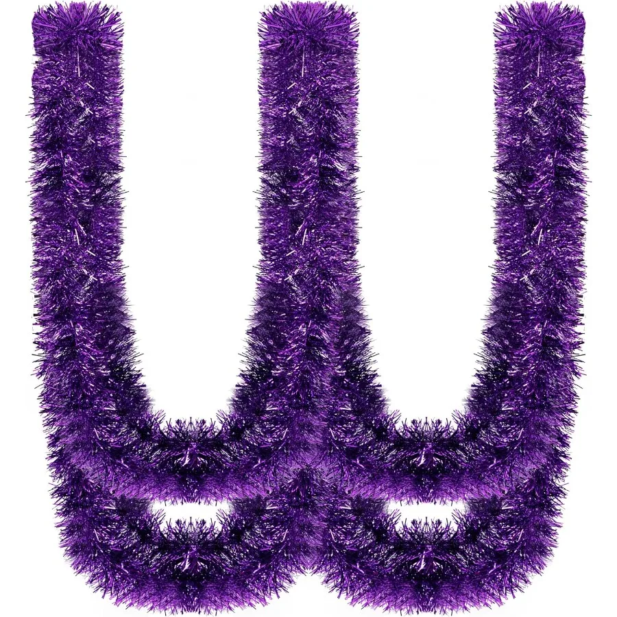 

16,4-футовая поворотная гирлянда с мишурой, блестящая подвесная гирлянда, украшения для рождественской елки, принадлежности для дня рождения, деко для дома и улицы