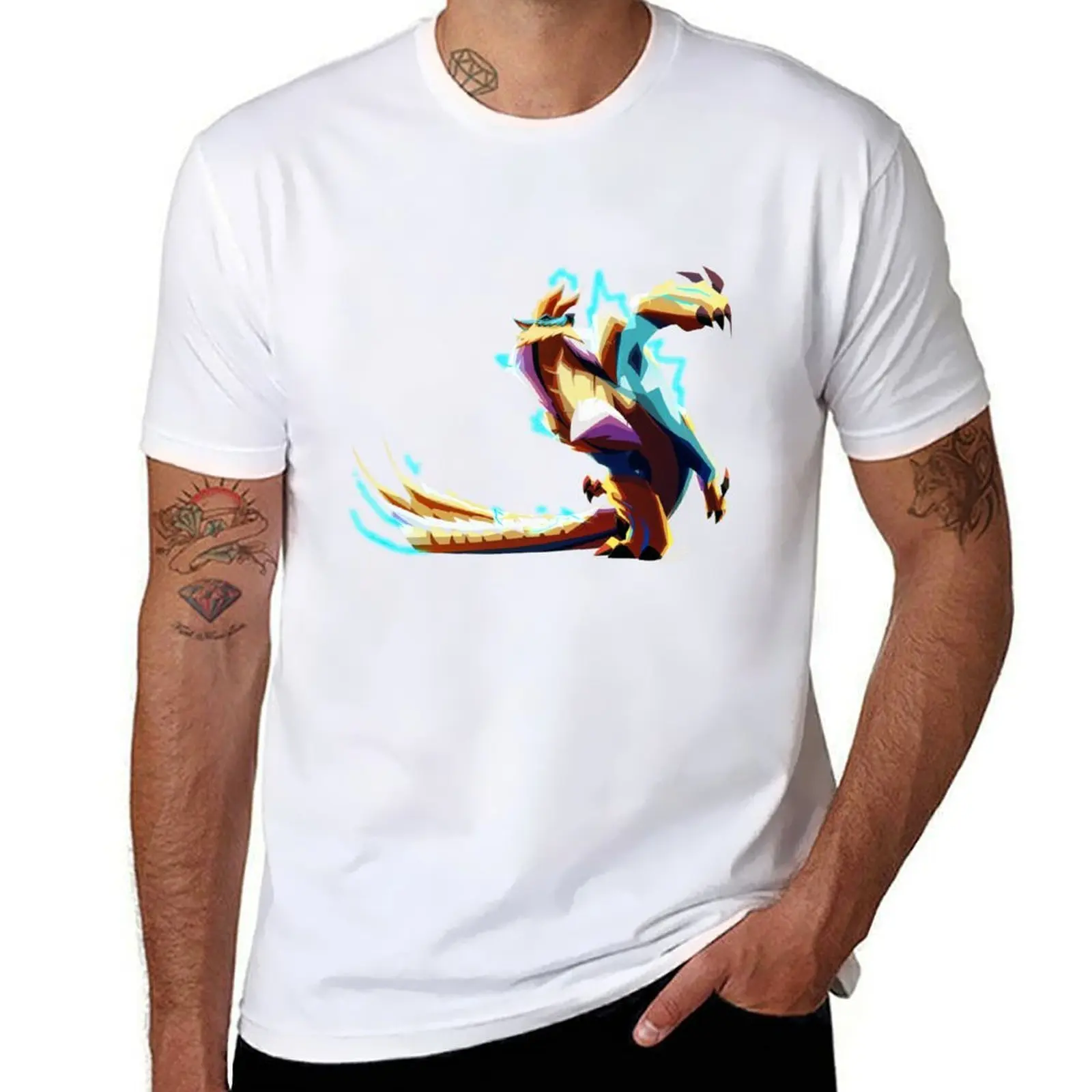 

Thunder Wolf T-Shirt t shirt man plain man t shirt heavy cotton T-Shirt